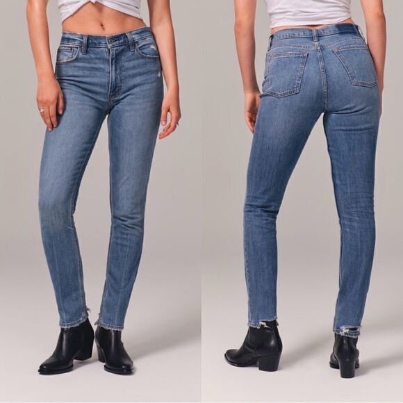 Abercrombie & Fitch High Rise Skinny Jean Size 28 - Picture 1 of 12